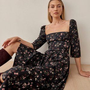 Reformation - Cyprus Dress - Jolene - Size 10 - NWT - Midi Floral Wedding Guest